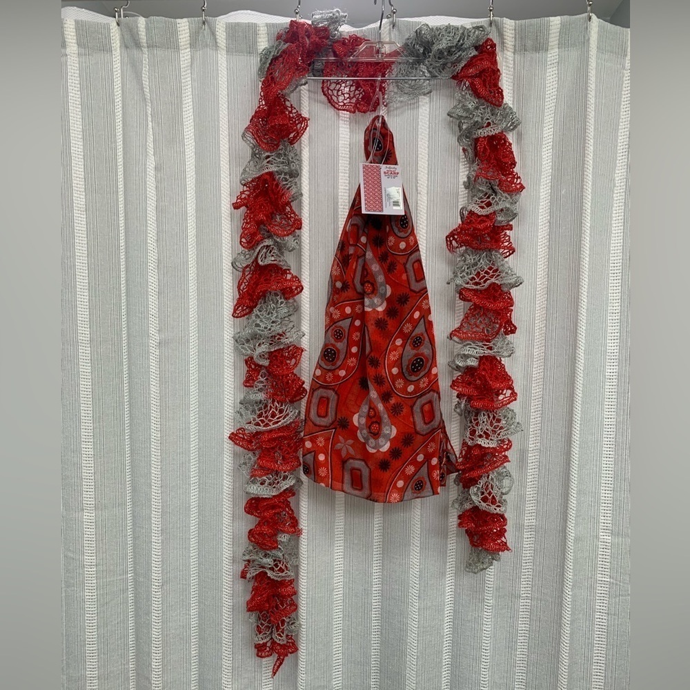 Scarlet and Gray Scarf Set (2 pieces) Ohio State